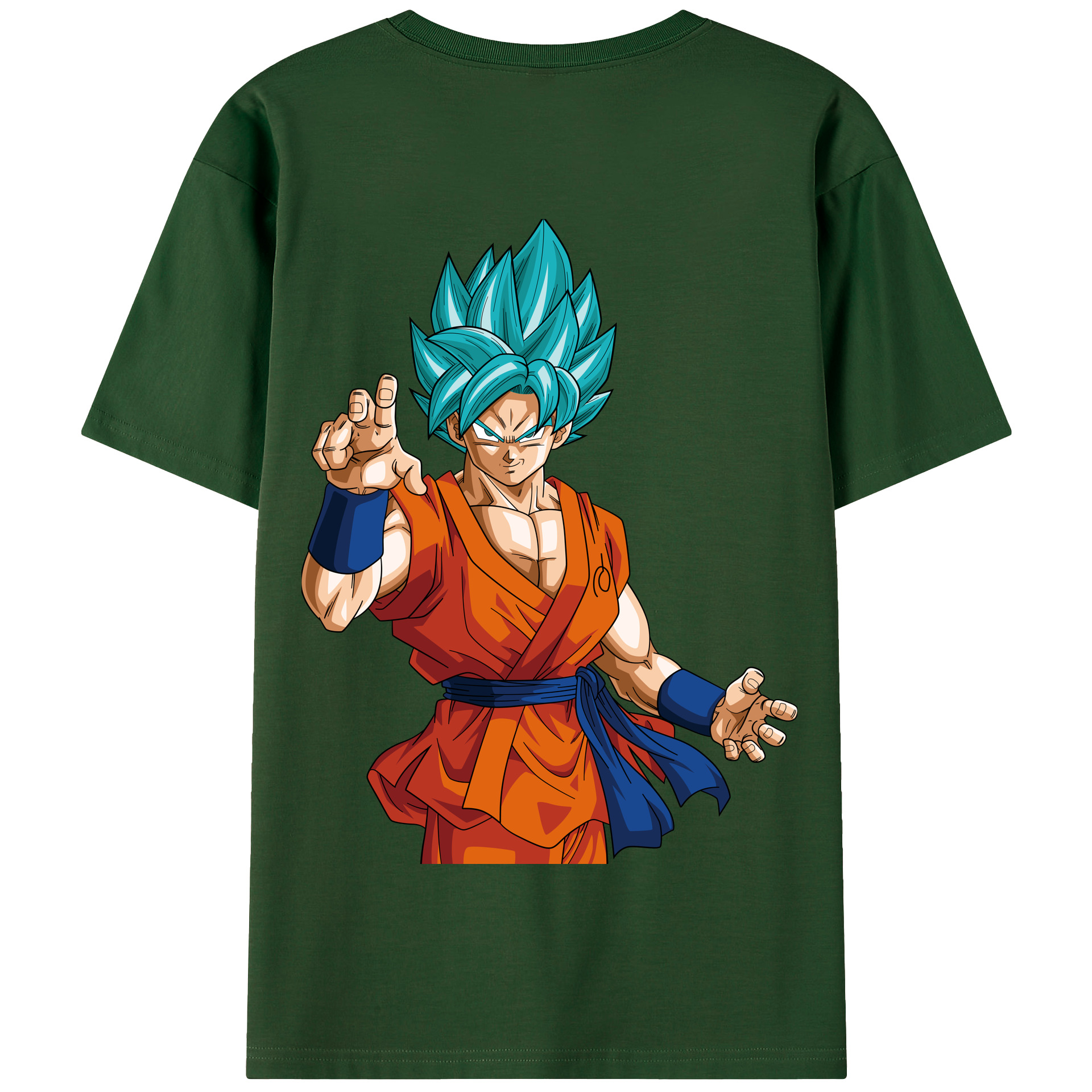 （画像用） ドラゴンボール 孫悟空（そん ごくう）Son Goku カカロット DRAGON BALL Kakarotto 綿100％半袖Tシャツ（背面プリント）